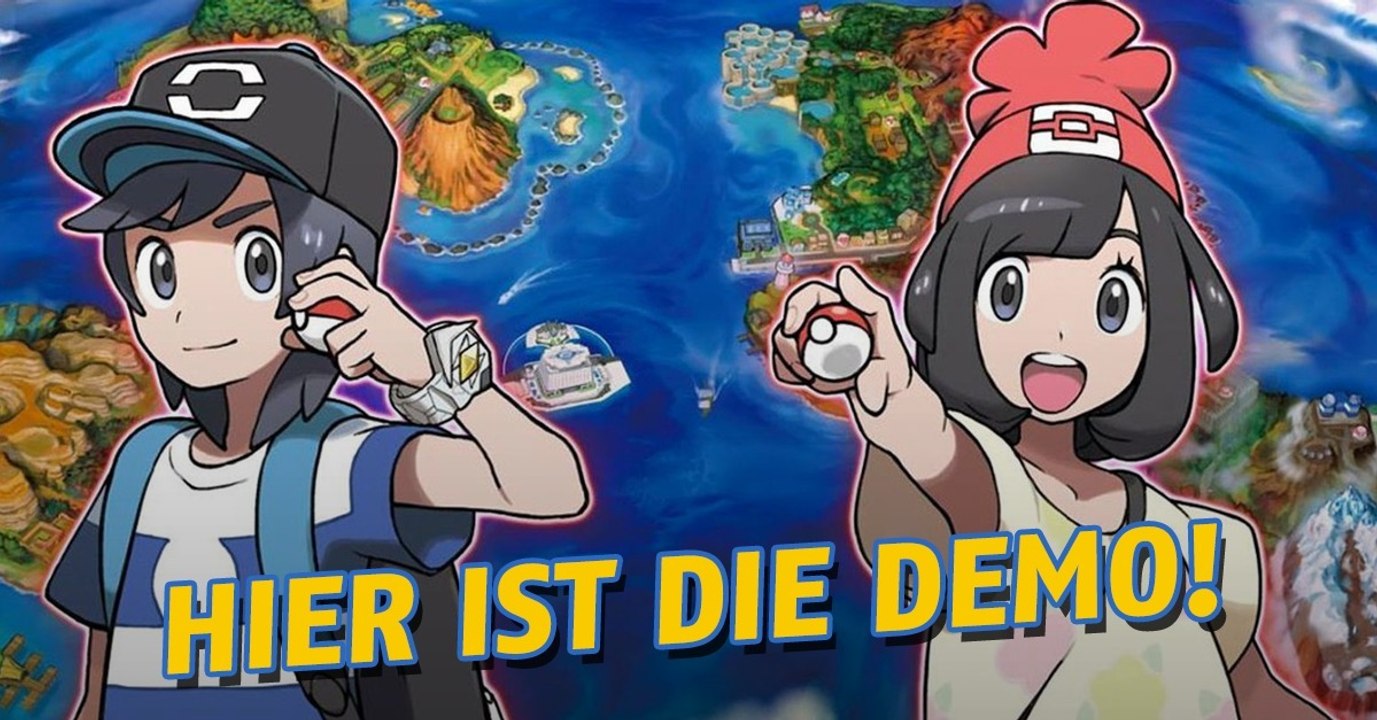 Pokémon sonne und mond: spezialdemo verfügbar!