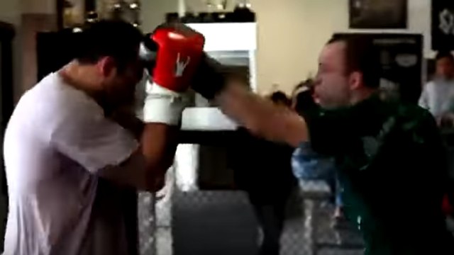 Fabricio Werdum und Wanderlei Silva messen sich beim Training