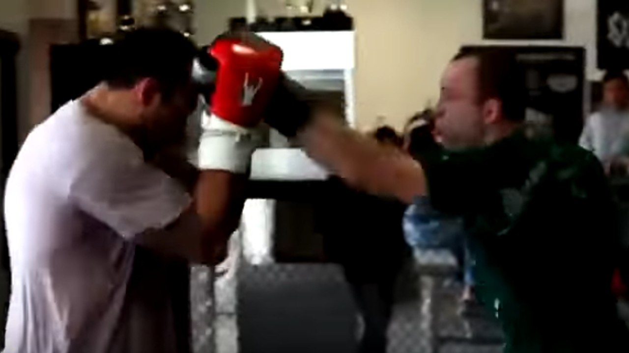 Fabricio Werdum und Wanderlei Silva messen sich beim Training