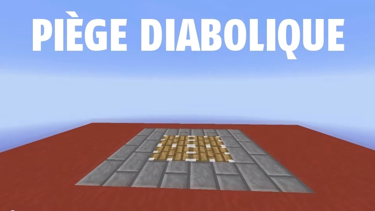 Minecraft : un piège discret à base de pistons