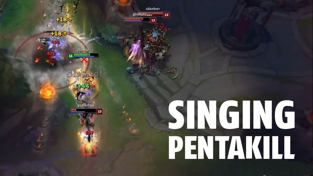 League of Legends : faire un pentakill 1v5 en chanson