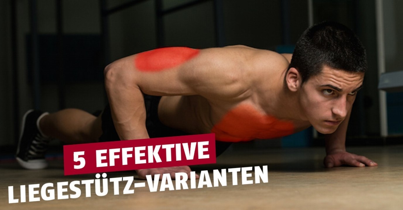 5 Liegestütz-Varianten, die es ermöglichen, die Brustmuskeln gezielter zu trainieren
