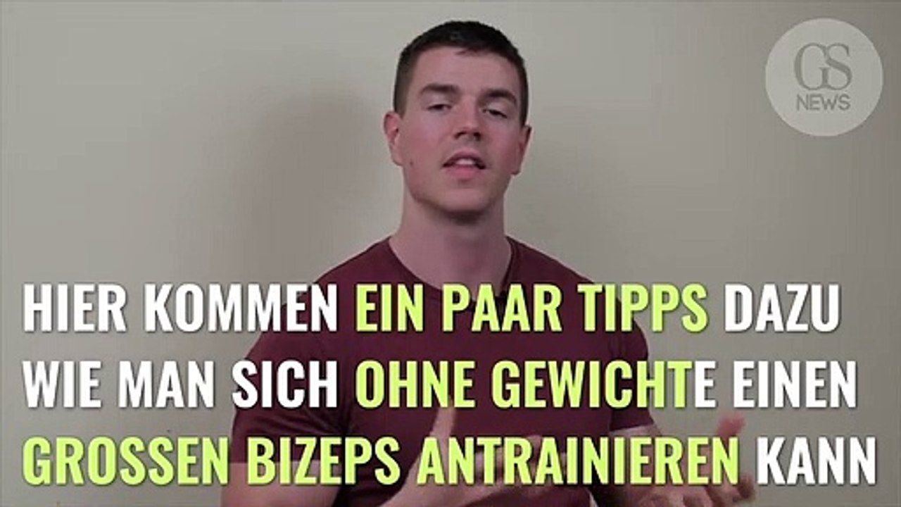 Wie man sich einen großen Bizeps ohne Gewichte aufbauen kann: Eine neue Technik für Curls