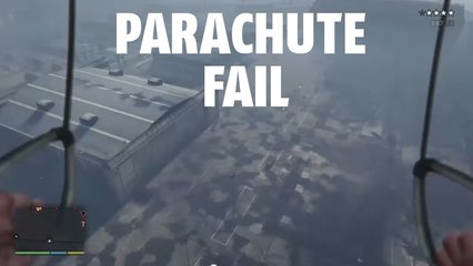 GTA 5 : atterrir en parachute à Fort Zancudo est une manœuvre plutôt risquée