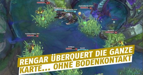 League of Legends: Rengar überquert die ganze Karte ohne Bodenkontakt