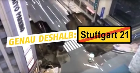 U-Bahn-Baustelle bringt Straße zum Einstürzen