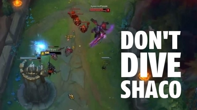 League of Legends : voici pourquoi il ne faut jamais dive un Shaco