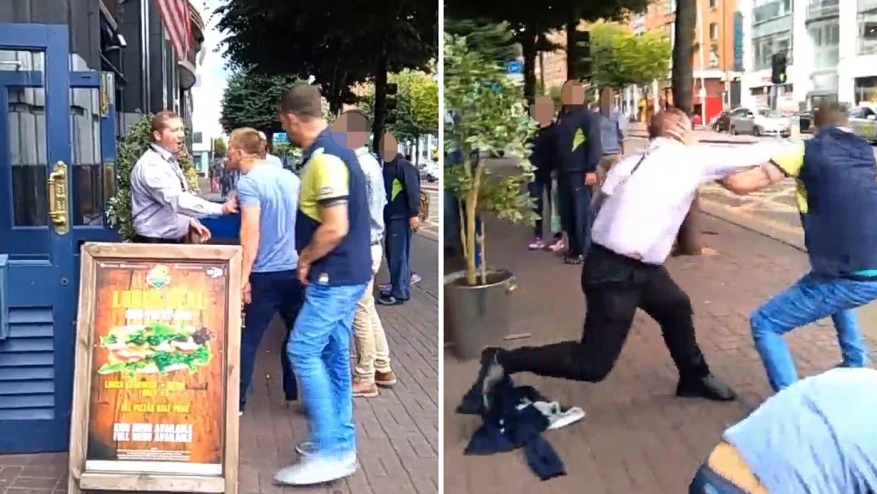 Irischer Türsteher stellt zwei Männer kalt