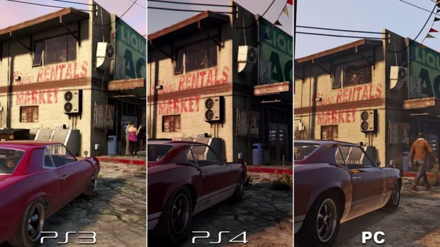GTA 5 : le comparatif graphique des versions PC, PS4 et PS3