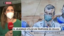 Nordahl Lelandais utilise un téléphone en cellule et échange avec une lycéenne