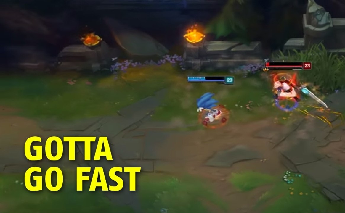League of Legends : quand Rammus se transforme en Sonic en mode URF