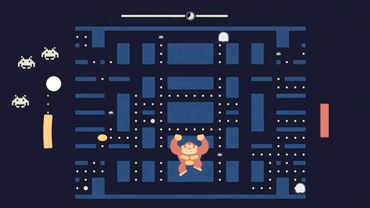 Pacapong : Donkey Kong, Pac-Man, Pong et Space Invaders réunis en un seul jeu !