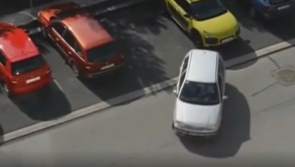 Autofahrerin will einparken: Ihre Reaktion am Ende ist phänomenal!