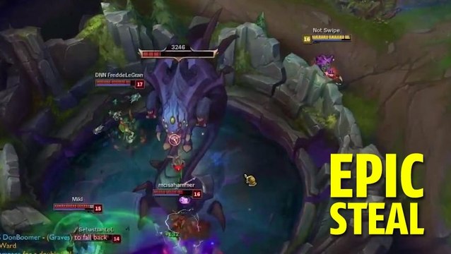 League of Legends : voici la façon la plus classe de steal le Baron Nashor
