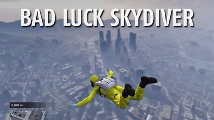 GTA 5 : le parachutiste le plus poisseux de l'histoire de Los Santos