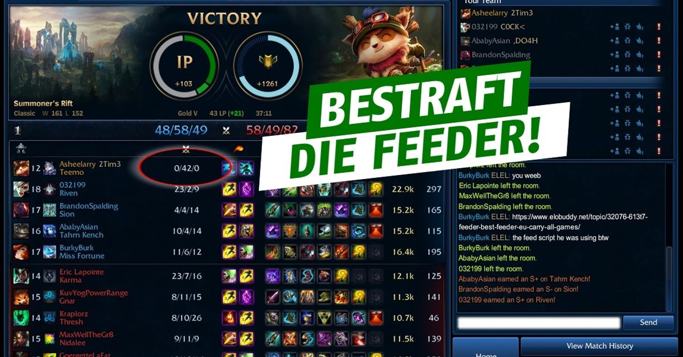 League of Legends: In-Game-System in der Testphase, um Feeder zu bestrafen