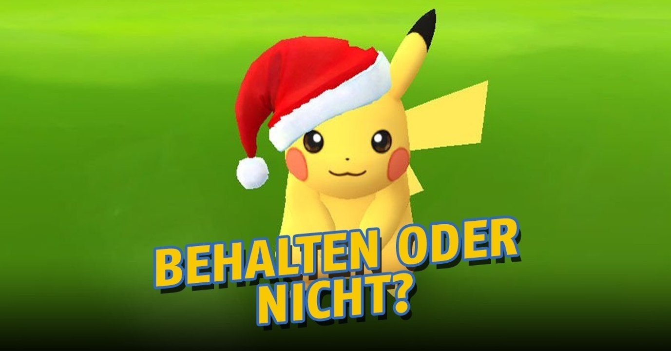 Pokémon GO: Pikachu mit Weihnachtsmütze dürfte bald begehrt sein