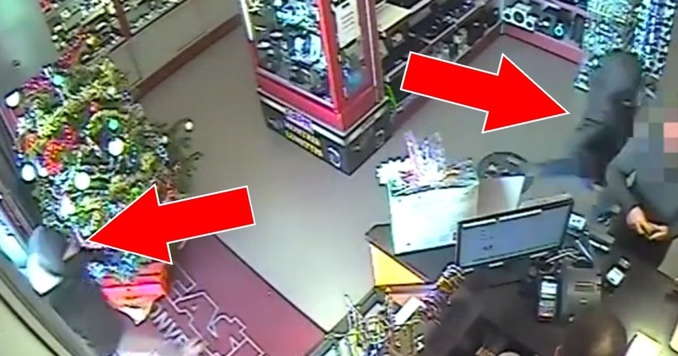 Ladenmitarbeiter schlagen Räuber in die Flucht