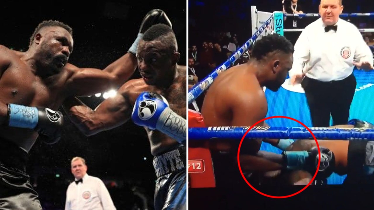 Dereck Chisora demütigt seinen Gegner mit einer obszönen Geste mitten im Kampf