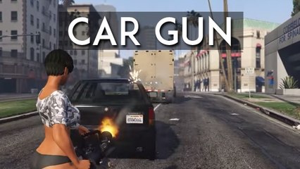 GTA 5 : un nouveau mod permet de tirer des voitures à la place des balles