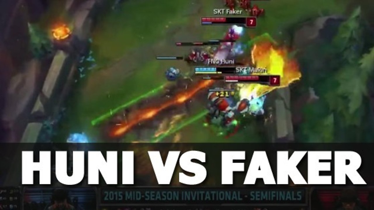 League of Legends : Huni outplay Faker lors de la demi-finale opposant Fnatic à SKT T1