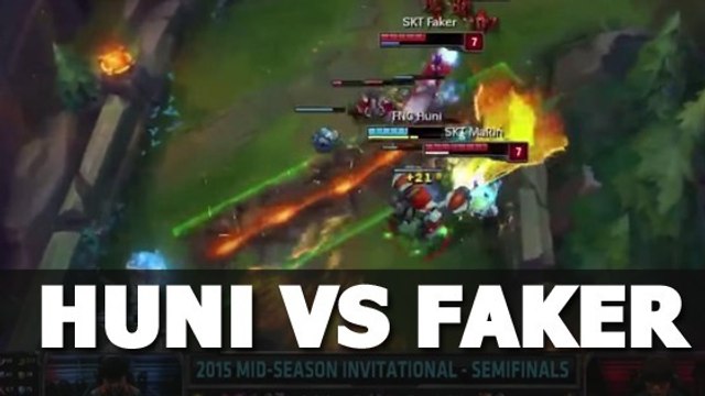 League of Legends : Huni outplay Faker lors de la demi-finale opposant Fnatic à SKT T1