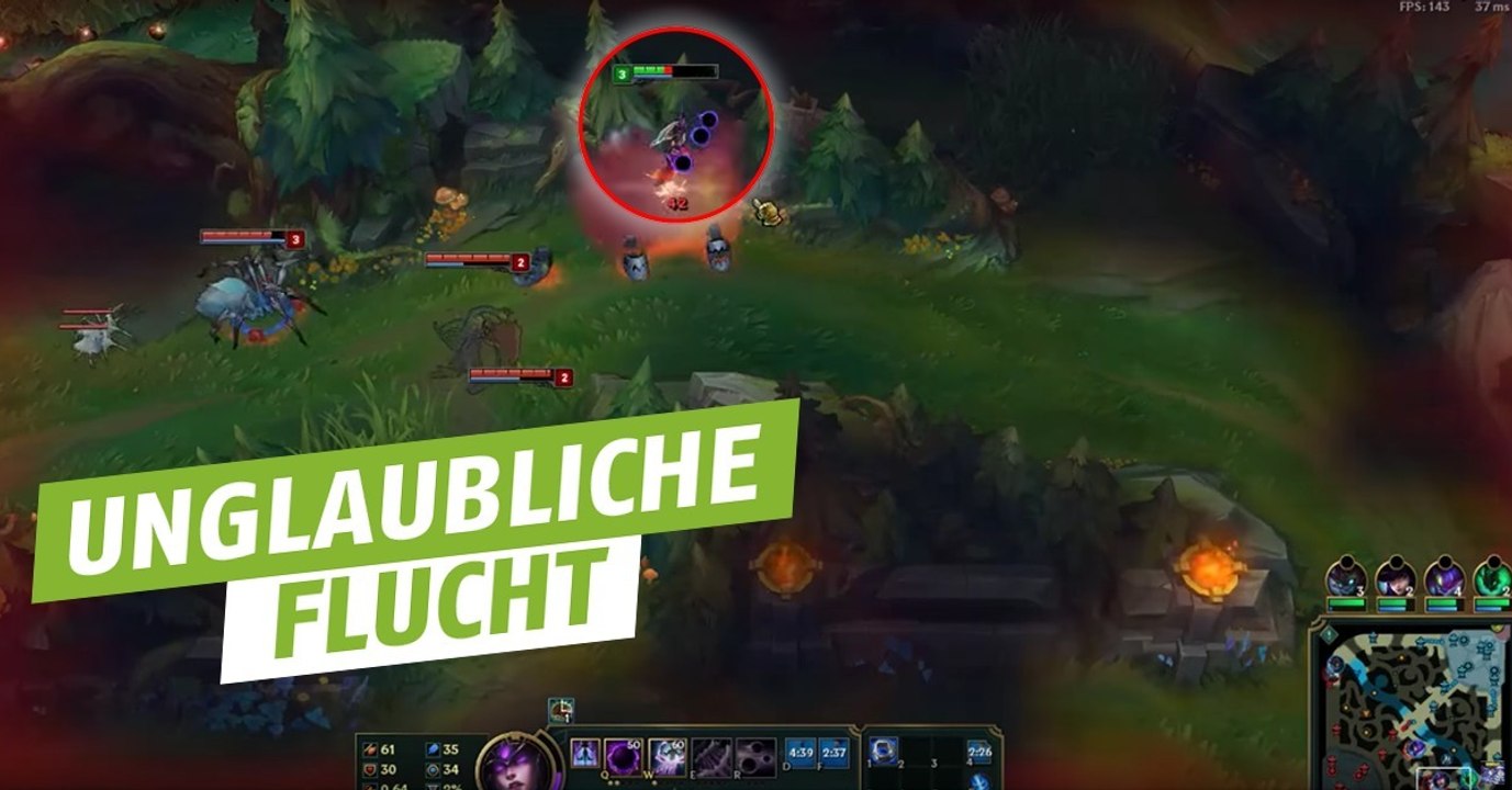 League of Legends: Unglaublich! Spektakuläre Flucht gelingt