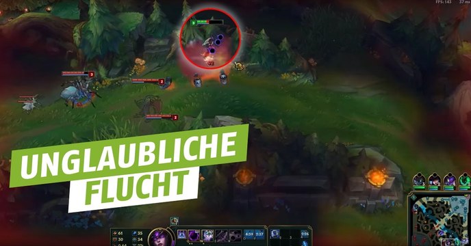 League of Legends: Unglaublich! Spektakuläre Flucht gelingt