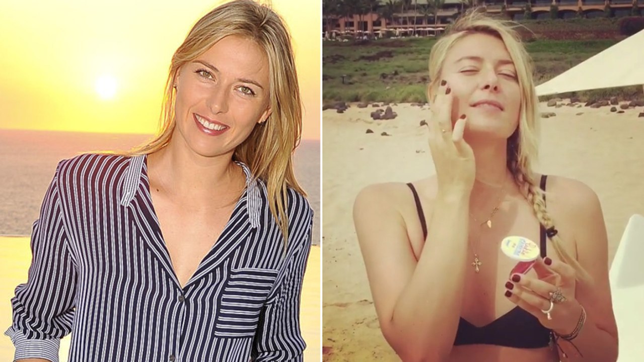 Maria sharapova zeigt sich freizügig in ihrem urlaub