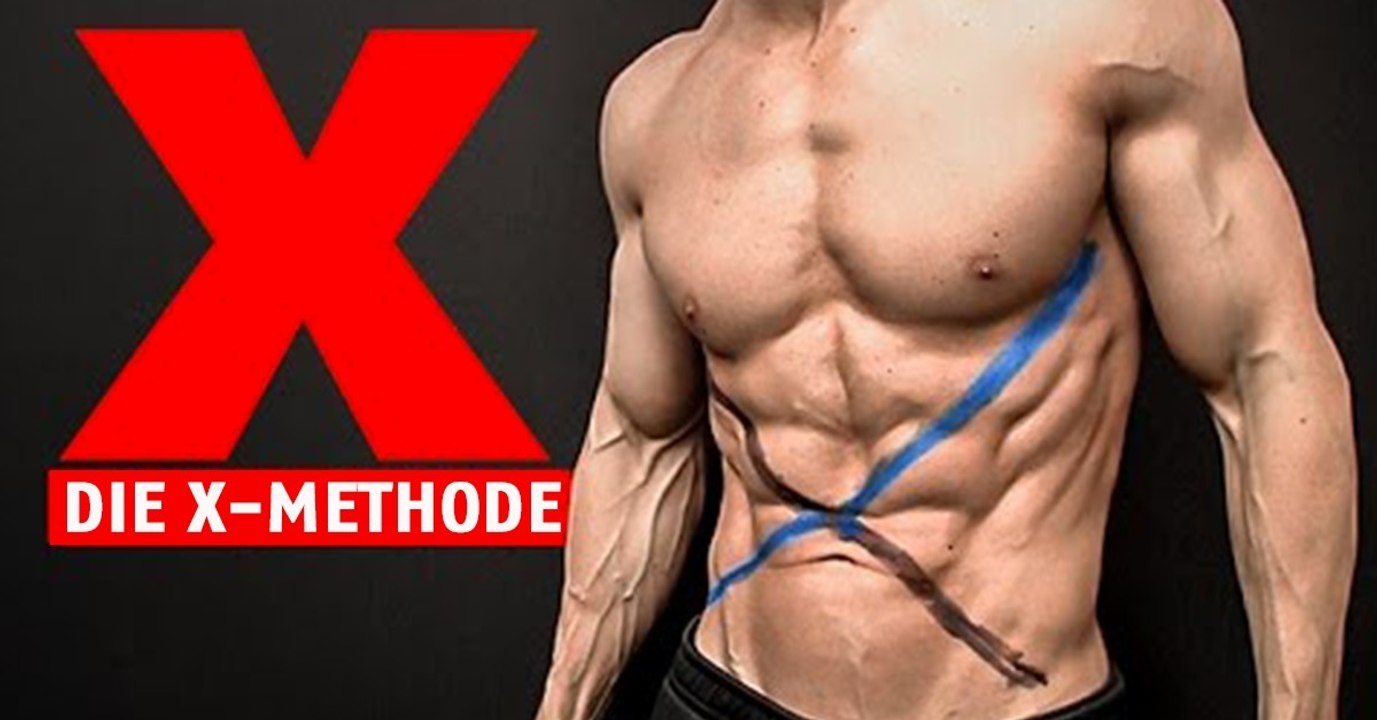 Der 'X-Effekt' ist perfekt, um eure schrägen Bauchmuskeln zu stärken und euch Bauchmuskeln in V-Form anzutrainieren