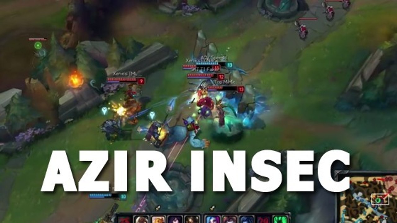 League of Legends : Azir se prend pour Lee Sin et réalise une InSec de génie !
