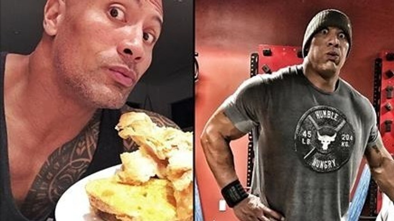 Dwayne Johnson, alias The Rock, hat sich an Weihnachten das größte 'Cheat Meal' ever gegönnt!