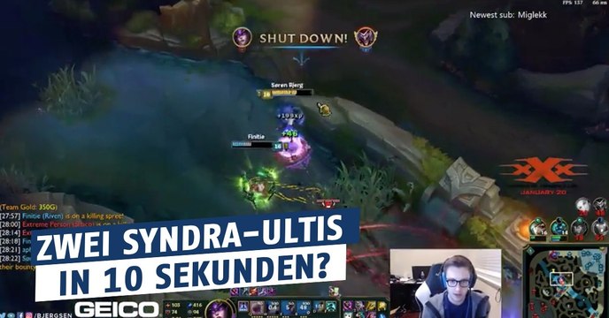 League of Legends: Bjergsen ist so stark, dass er Syndras Ulti zweimal einsetzen kann