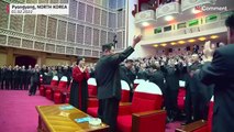 حضور همسر کیم جونگ اون رهبر کره شمالی در مقابل دوربین‌ها برای نخستین‌بار پس از ۵ ماه غیبت
