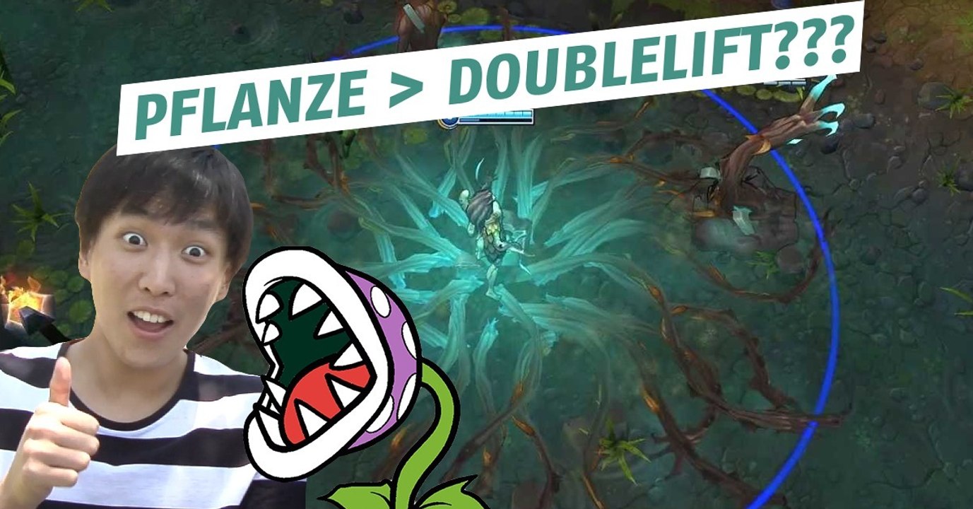 League of Legends: Doublelift scheitert an einer Pflanze