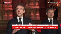 Emmanuel Macron : «Nous devons repenser les équilibres de Schengen»