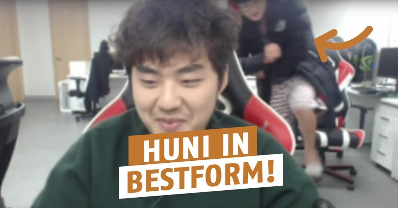 League of legends: huni schlägt einen anderen skt im 1on1! seine reaktion ist genial!