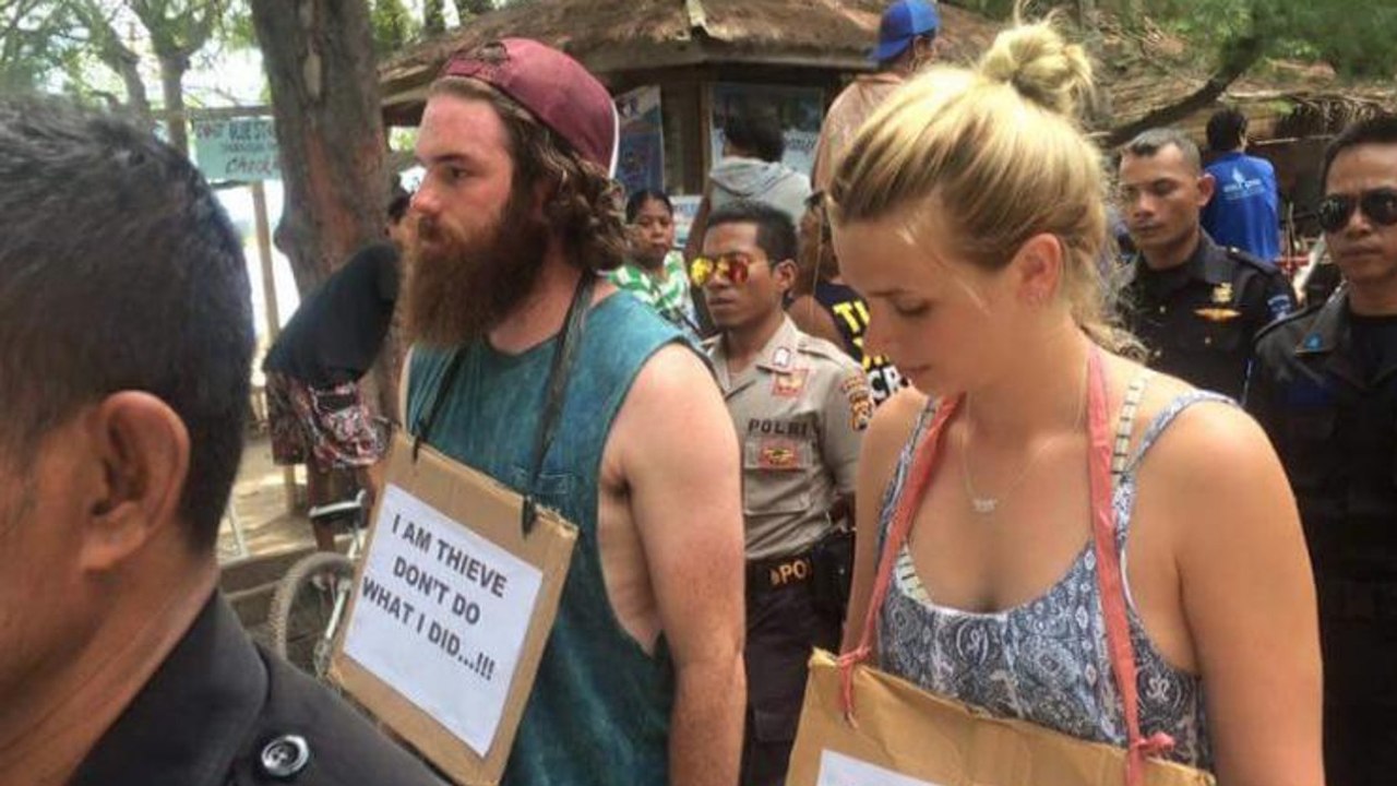 Indonesien: Australische Touristen müssen „Gang der Schande“ auf offener Straße antreten