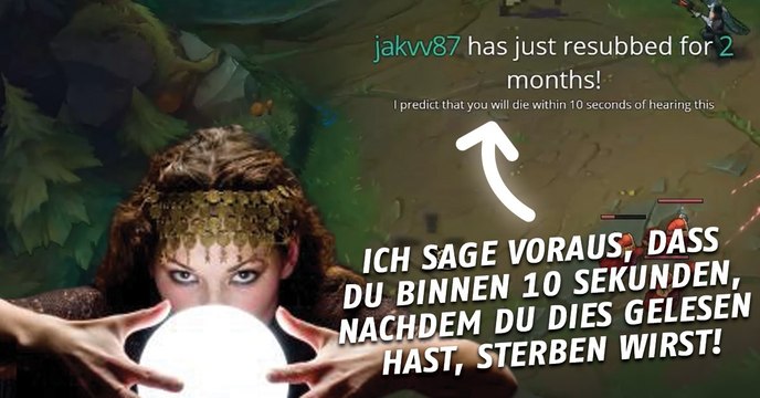 League of Legends: Ein Zuschauer sieht den Tod eines Streamers voraus