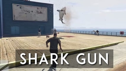 GTA 5 : un nouveau mod déjanté permet de tirer des requins à la place des balles