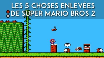 Les 5 choses qui ont été enlevées de Super Mario Bros 2