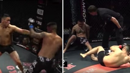 Dieser MMA-Kampf endet mit einem doppelten K. o.! Doch was der Kampfrichter dann macht, ist dreist!