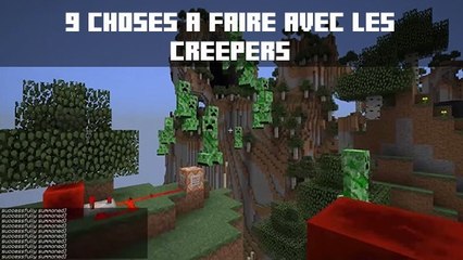 Minecraft : 9 choses hilarantes à réaliser avec les creepers