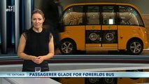 Trygge ved førerløs bus | Passagerer glade for førerløs bus | Sjællands Universitetshospital | Movia | Køge | 15-10-2018 | TV ØST @ TV2 Danmark