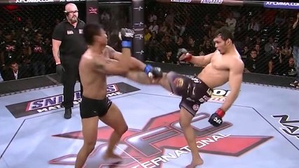 Luis „Sao“ Santos verpasst Alfredo „Tsunami“ Morales den K. o. des Jahres mit einem enormen Frontkick
