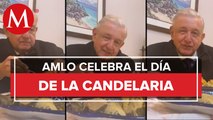 “¡Bendita tradición!”: AMLO celebra Día de la Candelaria con tamales de chipilín