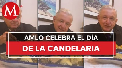 “¡Bendita tradición!”: AMLO celebra Día de la Candelaria con tamales de chipilín