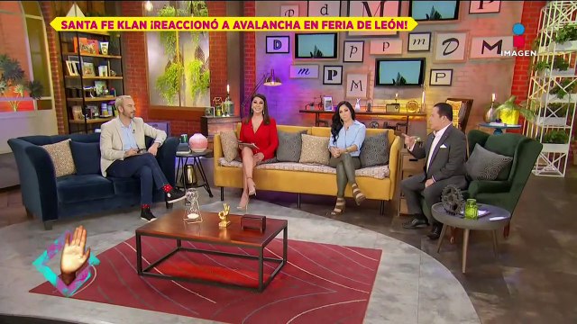 Santa Fe Klan reacciona a zafarrancho en su presentación en feria de León