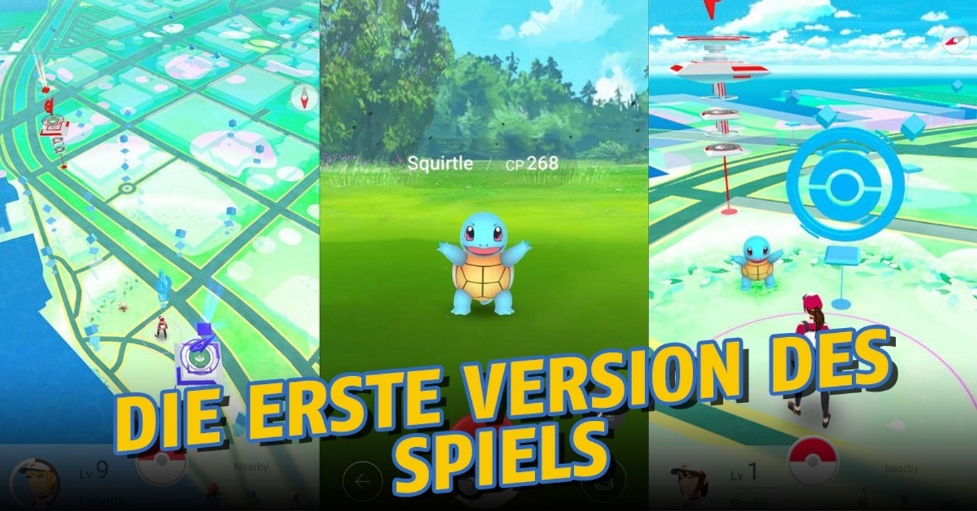So sah die erste Version von Pokémon GO aus