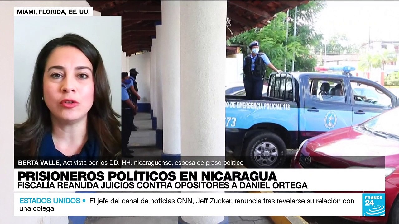 Berta Valle: "Actualmente en Nicaragua existen 170 presos políticos"